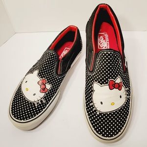 Vans Hello Kitty Polka Dot Slip On Shoes Women's Size 11